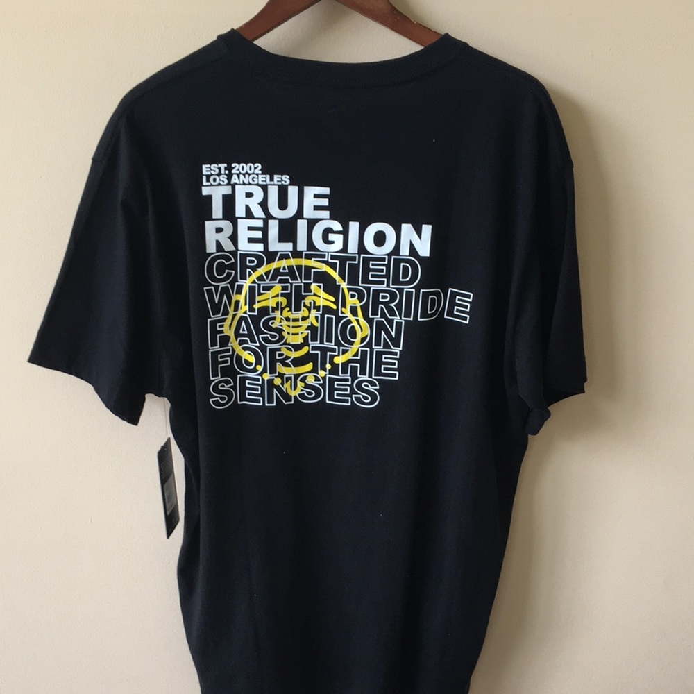 NWT True Religion Buddha logo tee